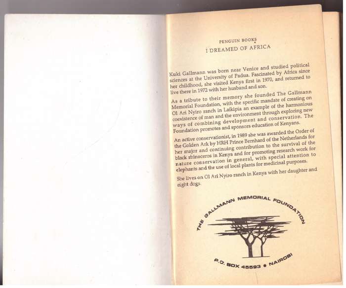 I Dreamed of Africa -- Kuki Gallmann
