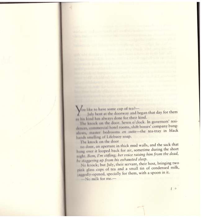 July's People -- Nadine Gordimer