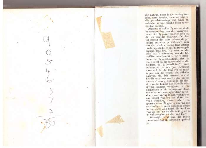 Karnaatjie : Reissketse en Essays -- Hennie Aucamp