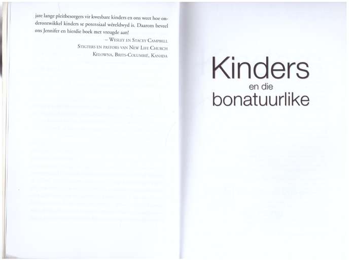 Kinders En Die Bonatuurlike - Jennifer Toledo