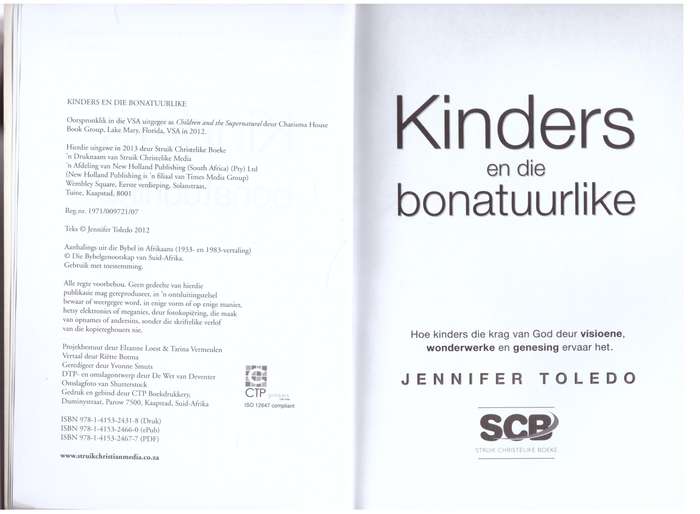 Kinders En Die Bonatuurlike - Jennifer Toledo