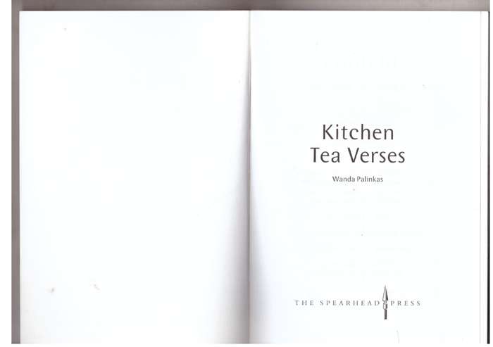 Kitchen Tea Verses  --  Wanda Palinkas