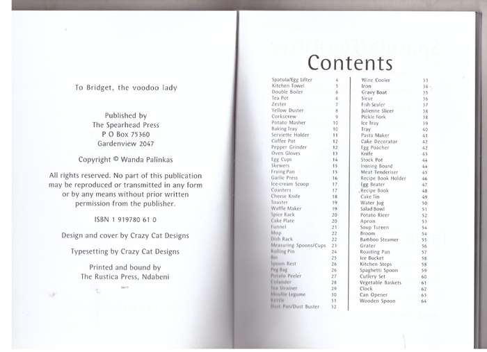 Kitchen Tea Verses  --  Wanda Palinkas