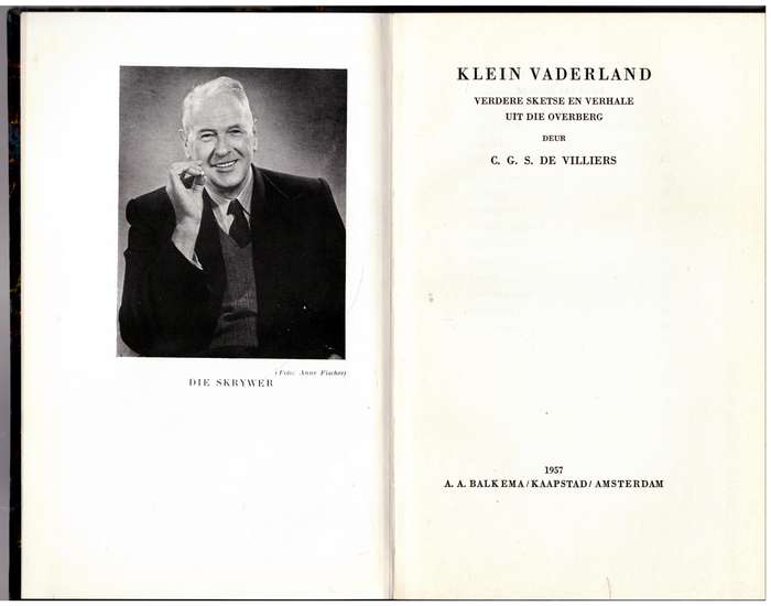 Klein Vaderland: Verdere sketse en verhale uit die Overberg  --  C.G.S. de Villiers