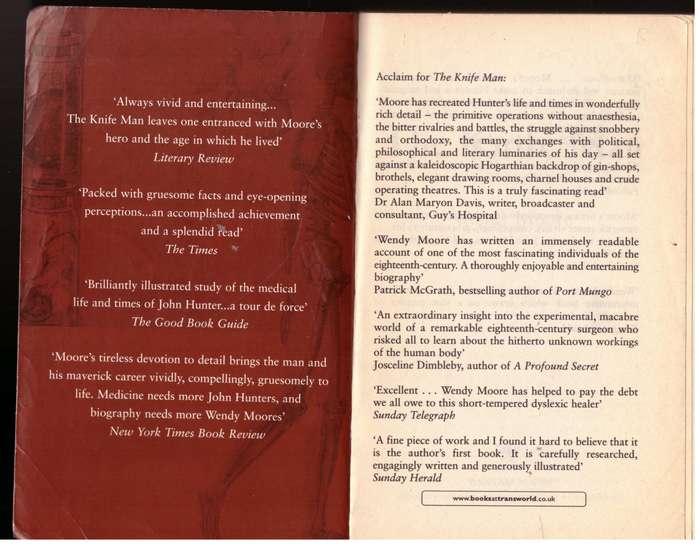 The Knife Man - Wendy Moore