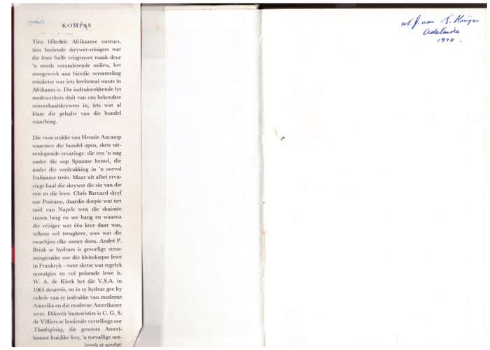 Kompas: reissketse -- J. P. Smuts [Redakteur]