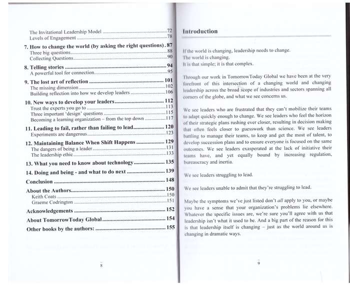 Leading in a Changing World: Leadership Lessons - Graeme Codrington, Keith Coats **SIGNED**