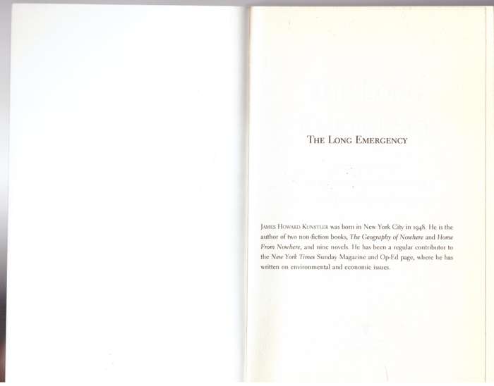 The Long Emergency - James Howard Kunstler