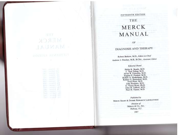 The Merck Manual of Diagnosis and Therapy