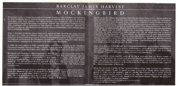 Barclay James Harvest  Mockingbird (CD)