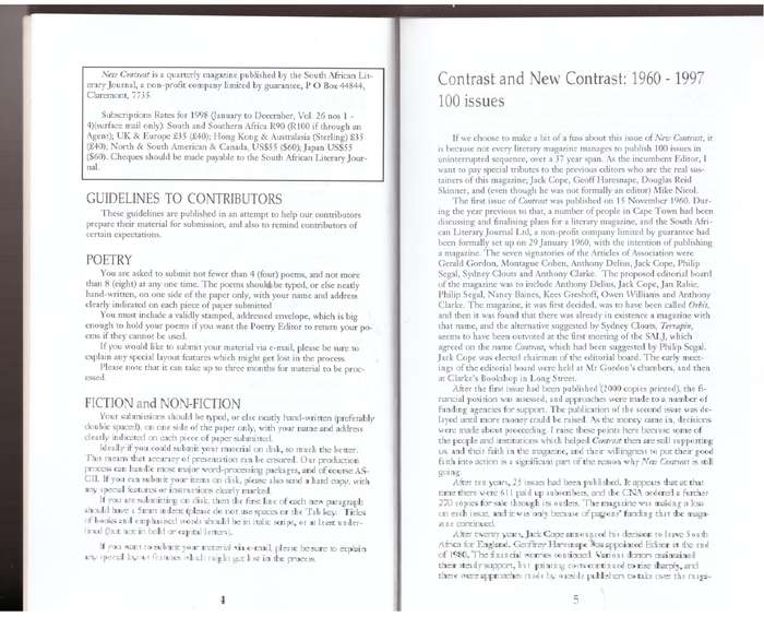 New Contrast 100 - Volume 25, No 4, December 1997