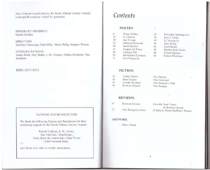 New Contrast 101 - Volume 26, Number 1, March 1998