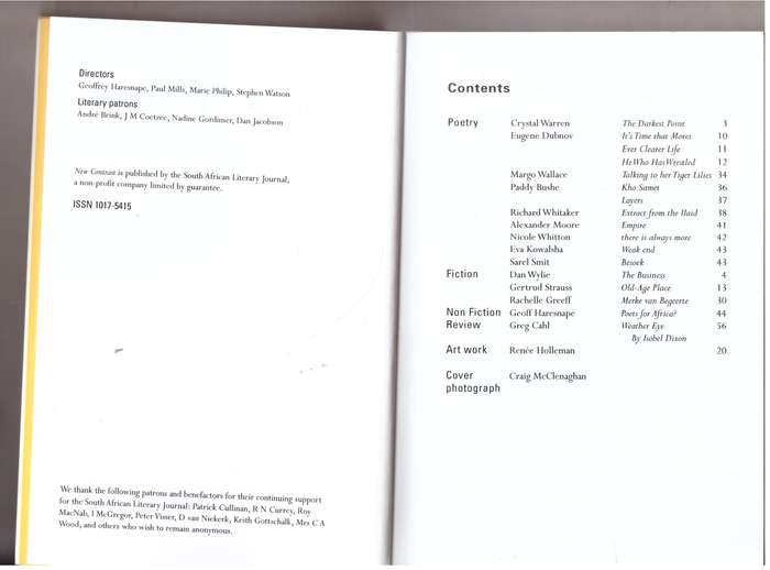 New Contrast 114, Volume 29, Number 2, Autumn 2001