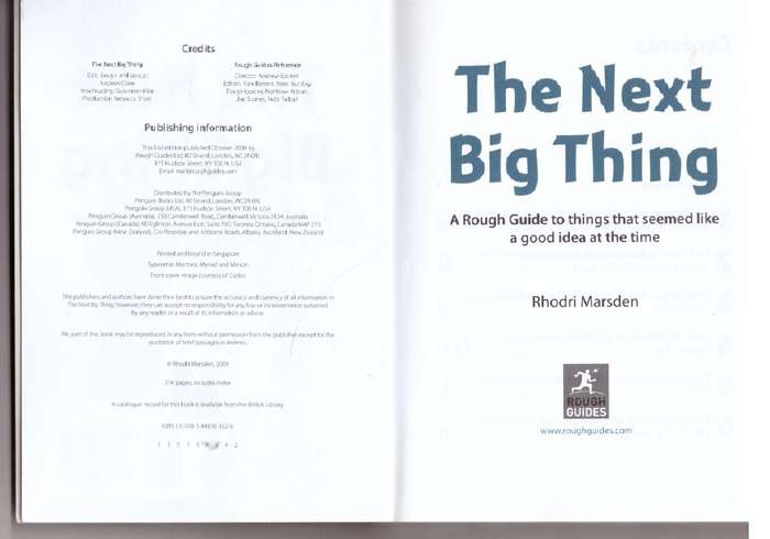 The Next Big Thing - Rhodri Marsden