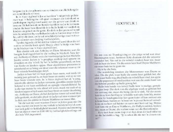 'n Nuwe Dagbreek:  Dagbreek 1  --  Karen Kingsbury