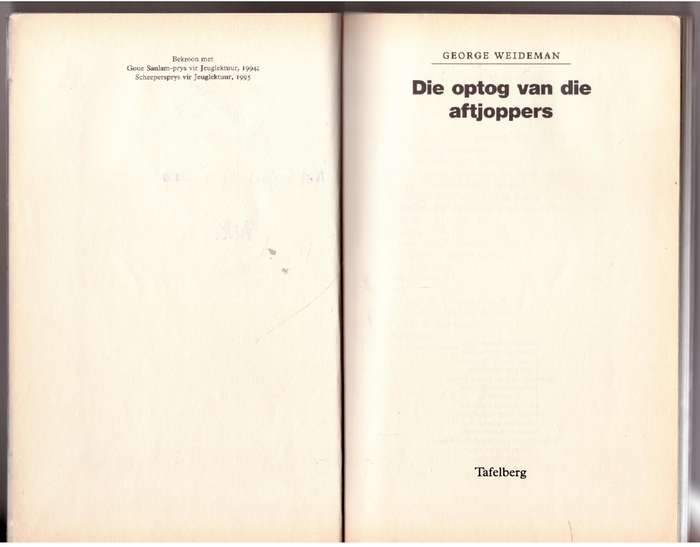 Die Optog van die aftjoppers -- George Weideman
