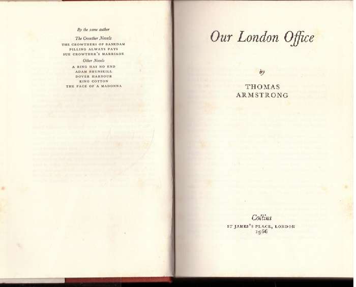 Our London Office  --  Thomas Armstrong