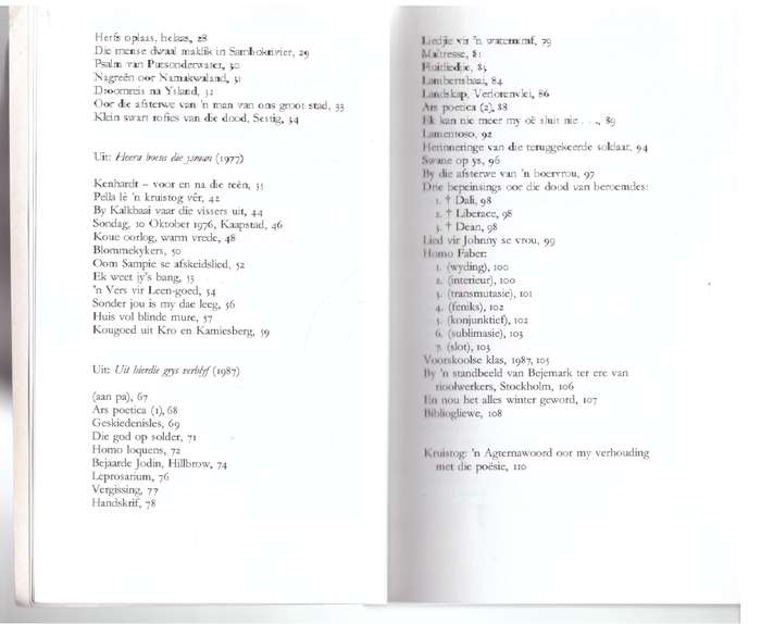 Pella lê 'n kruistog vêr: 'n Keuse Uit Sy poësie 1966-1987 -- George Weideman
