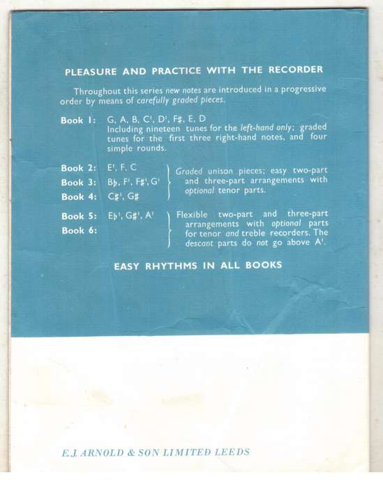 Pleasure and Practice with the Recorder: Book 2 - Leslie Winters