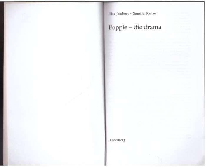Poppie: Die Drama -- Elsa Joubert, Sandra Kotze