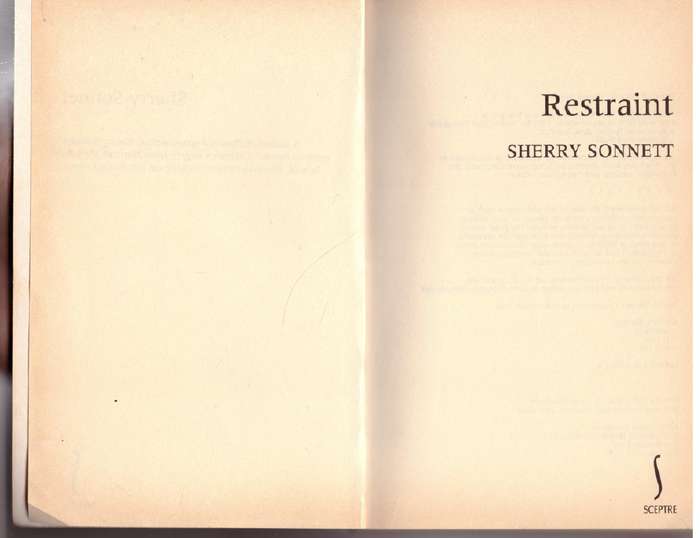 Restraint: A Novel - Sherry Sonnett