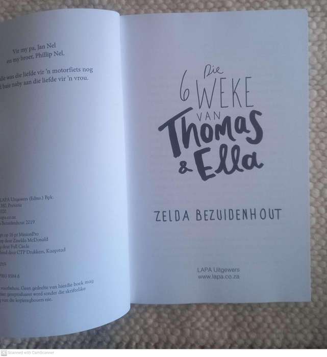 Die Ses weke van Thomas en Ella  Zelda Bezuidenhout