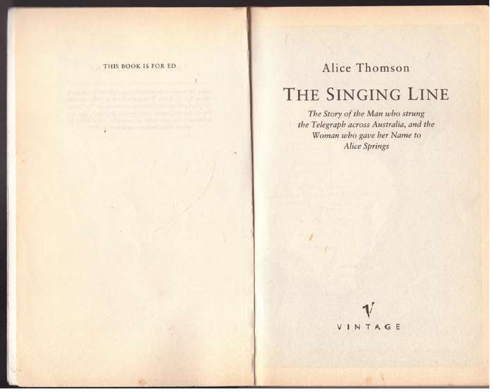 The Singing Line  -- Alice Thomson