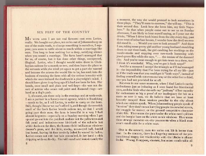 Six Feet of the Country -- Nadine Gordimer