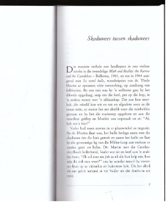 Skaduwees tussen skaduwees -- Abraham H. De Vries