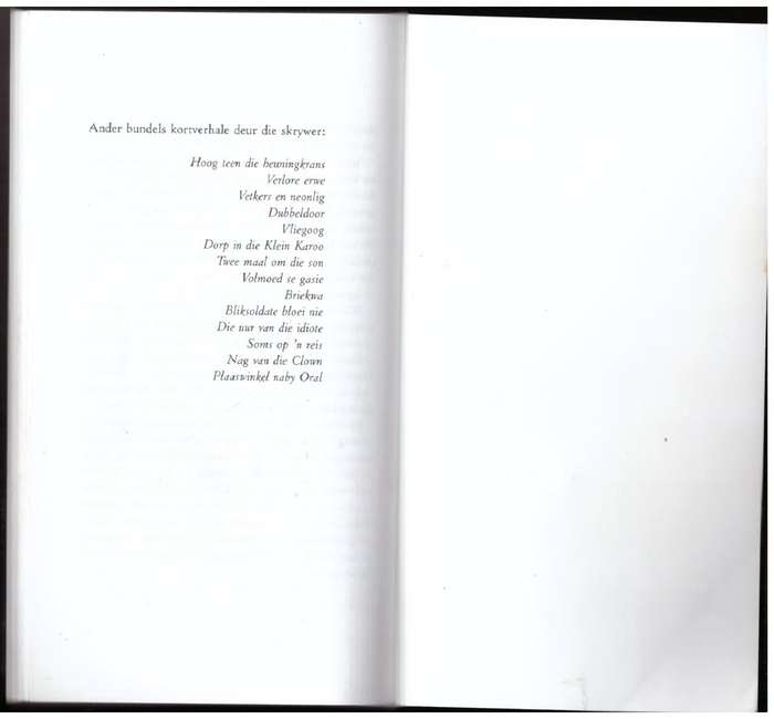 Skaduwees tussen skaduwees -- Abraham H. De Vries