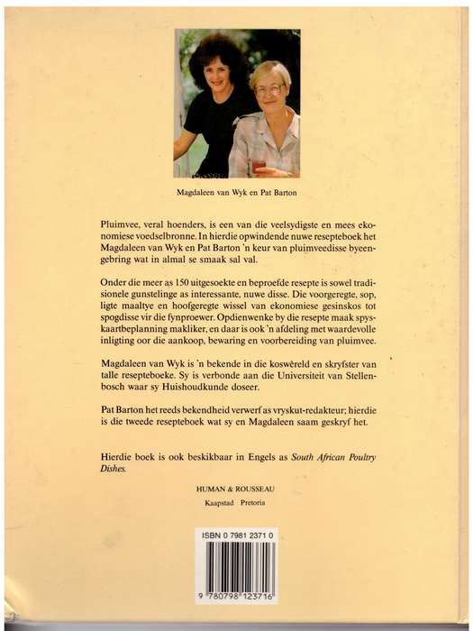 Suid- Afrikaanse Pluimveedisse  --  Magdaleen Van Wyk,  Pat Barton