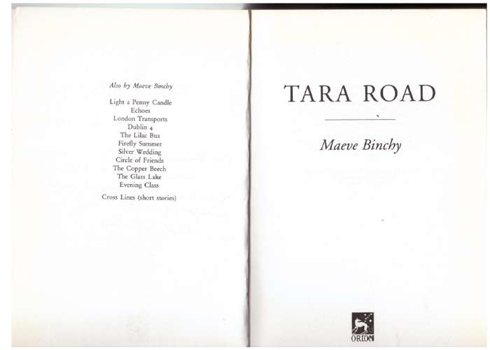 Tara Road: A Novel - Maeve Binchy