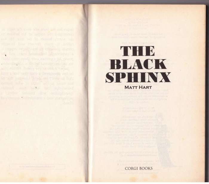 The Black Sphinx -- Matt Hart