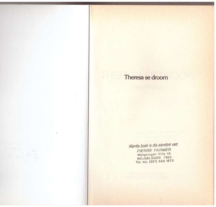 Theresa se droom --  Fransi Phillips