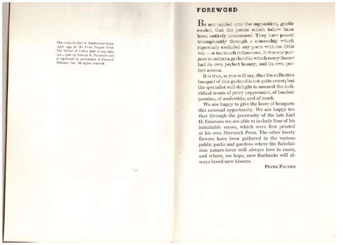 An Uncensored Anthology: Gathered from Many Questionable Sources