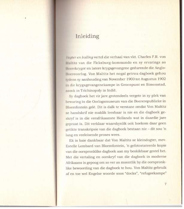 Vegter en Balling -- Chris Schoeman