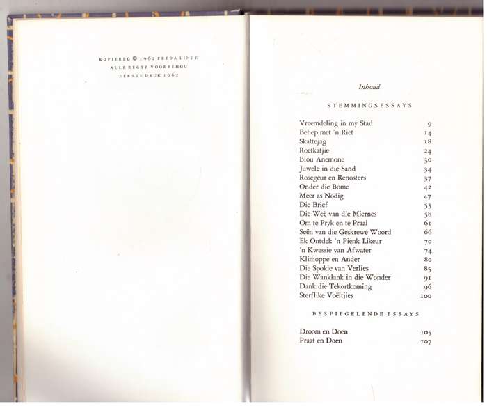 Vreemdeling in my Stad: Essays -- Freda Linde