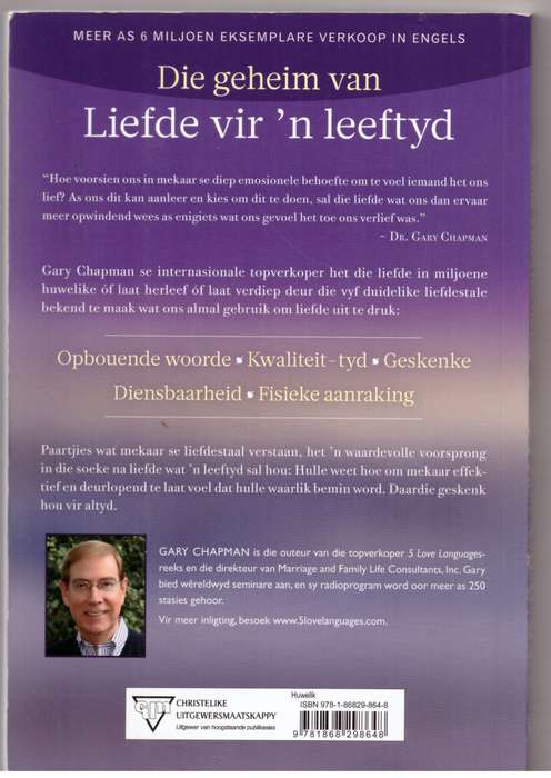 Vyf Tale Van Die Liefde  Gary Chapman