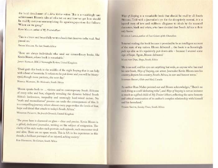 Ways of Staying - Kevin Bloom