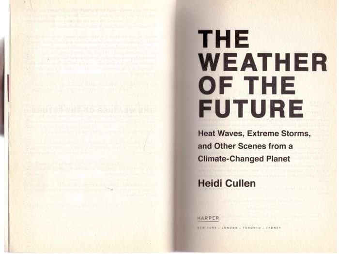 The Weather of the Future - Heidi Cullen **SIGNED**