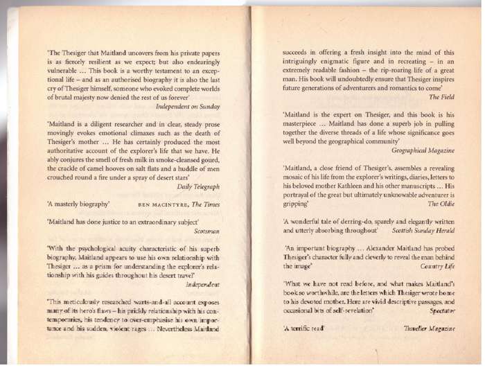 Wilfred Thesiger: The Life of the Great Explorer - Alexander Maitland