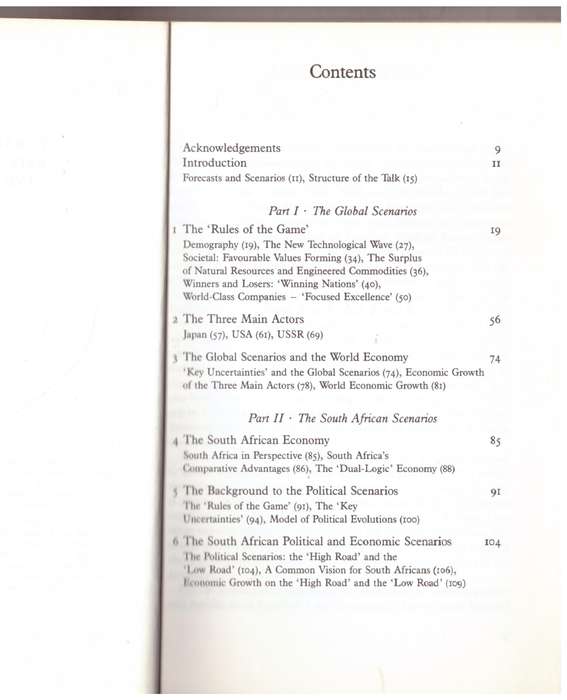 The World and South Africa in the 1990s --  Clem Sunter
