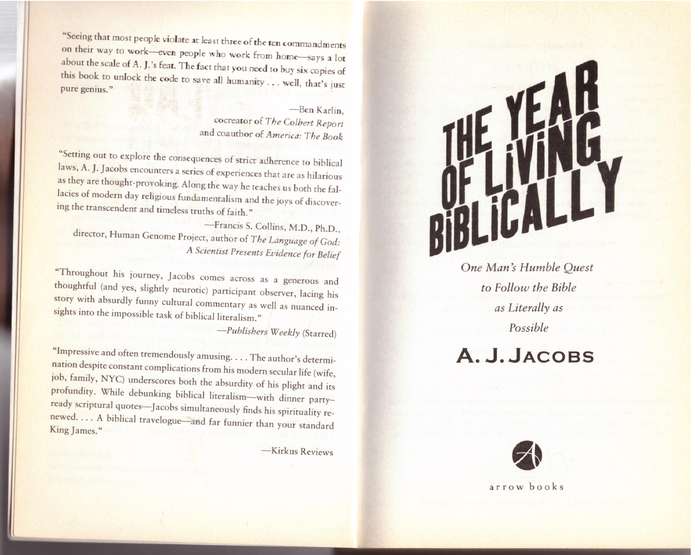 The Year of Living Biblically - A. J. Jacobs