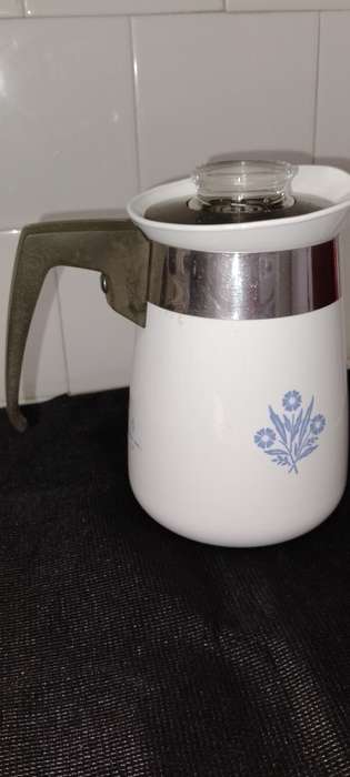 A  corning ware stove top espresso coffee pot