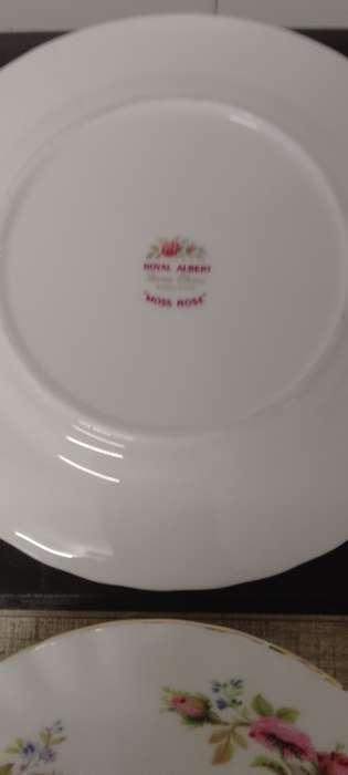A vintage Royal Albert Moss Rose trio. Cup and saucer