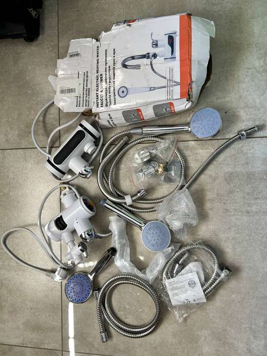 Instant electric heating water faucet & shower - make 1 from 2