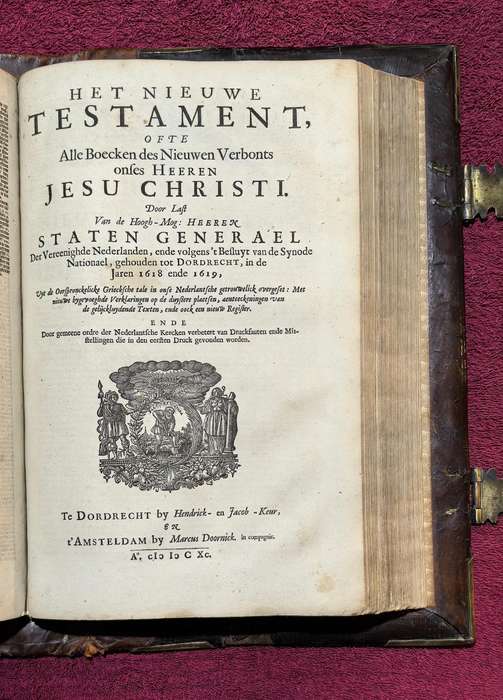 1690 Nederlandse Statebybel  /  1690 Antique Dutch Bible