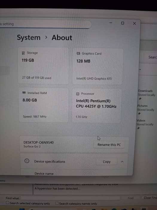 Microsoft Surface Go 2    8GB 128GB