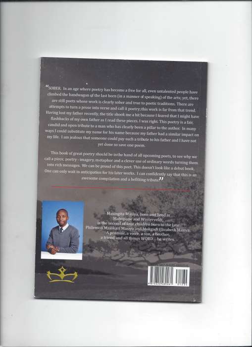 The Right to Mourn. Author, Masingita Masiya. Publisher, Lefoko La Kgosi, 2011 1st edition Poetry