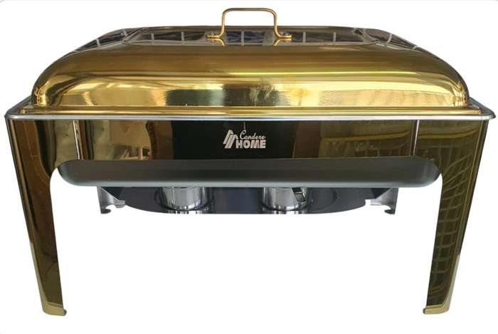 Condere Golden Chafing Dish CDH-35 10L Stainless Steel Buffet Server